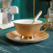 欧式骨瓷咖啡杯碟小奢华下午茶茶具创意花茶杯子精致咖啡杯套装