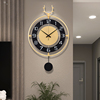 时钟挂钟客厅创意网红装饰挂表现代时尚，免打孔家用2024钟表