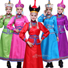 女士蒙古袍蒙古族舞蹈演出服，女春秋蒙古族日，常服生活装迎宾服