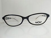 BOZ PLATINE 1319 黑色透明框 猫眼平面镜 复古近视眼镜框架
