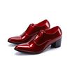 拉牧斯男士高跟皮鞋红色尖头帅气舞蹈鞋透气日本高跟鞋夏季增高鞋
