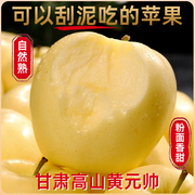 甘肃静宁黄元帅苹果新鲜水果当季粉面苹果黄金帅黄香蕉整箱
