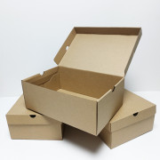 10个装鞋盒纸盒翻盖牛皮纸，收纳纸盒男女运动鞋，鞋子包装盒印刷