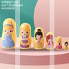 俄罗斯风情套娃6层中国风公主女生可爱儿童益智玩具生日礼物