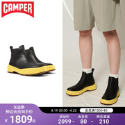 Camper看步Brutus Trek男士厚底短靴切尔西皮靴复古英伦踝靴