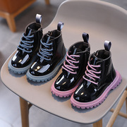 儿童马丁靴2023秋冬季女孩童靴，1女童单靴子(单靴子)2时尚3英伦风4岁皮