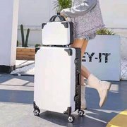 行李箱女大容量子母箱拉杆箱男韩版密码箱包时尚学生旅行箱皮箱子