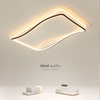 创意弧形客厅灯led长方形吸顶灯现代简约大厅灯卧室书房中山灯具