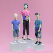 童装店软体儿童模特道具全身假人模特架婴儿男女小孩服装店展示架