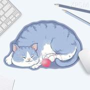 小尺寸可爱猫咪鼠标垫，创意卡通动物，防滑笔记本电脑垫键盘垫软垫女