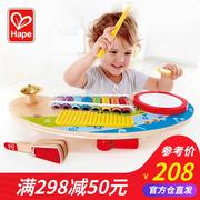 Hape 儿童手敲琴小木琴八音益智玩具婴幼儿宝宝生日礼物1-2-3周岁