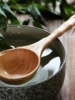 日式长柄水瓢实木竹节手柄米瓢大汤勺粥勺厨房木勺子木桶桑拿水勺