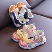 宝宝鞋子1-6岁夏季包头软底学步鞋儿童小女童鞋男童婴儿凉鞋0-2岁