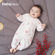 babybean亲豆婴幼秋装女宝宝，纯棉上衣哈衣神奇的浆果女