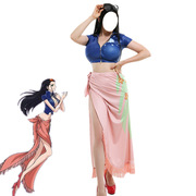 海贼王cosplay服妮可·罗宾cos服 两年后cos夏日女装跨境表演服装
