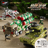 中国积木儿童益智军事系列益智拼装坦克飞机战斗机模型男孩礼物