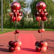 婚礼气球路引立柱套装创意结婚迎宾桌飘支架婚房场景布置婚庆用品