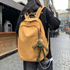 香港大容量双肩包女韩版百搭书包男高中学生日系潮流复古帆布背包