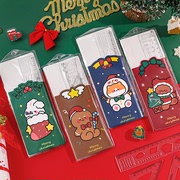 学生卡通圣诞套尺可爱三角板四件套尺子套装，儿童圣诞节文具