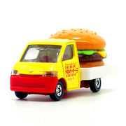 TOMY多美卡合金汽车模型玩具54号丰田汉堡小货车 食物运输玩具车