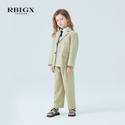 rbigx瑞比克童装，春季百搭设计感裤子，潮流休闲女童大廓型西裤