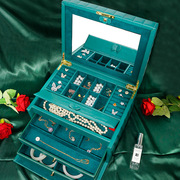 多层实木包装盒展示盒项链手镯戒指首饰盒镂空珠宝饰品包装收纳盒