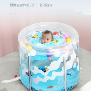 充气游游池婴儿游泳桶家用折叠宝宝小孩婴幼儿室内儿童游泳池充气