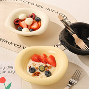 陶瓷沙拉碗酸奶碗麦片早餐甜品碗餐具水果盘小精致异形饭碗意面盘