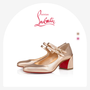 CL/路铂廷MISS JANE 55女鞋玛丽珍高跟鞋单鞋红底鞋