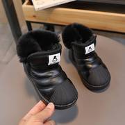 2023冬季儿童雪地靴女童短靴，男童保暖棉鞋，防滑宝宝冬鞋中小童靴子