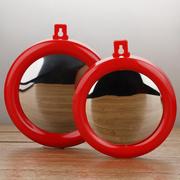 红边框八卦凸镜，随身凸面凹面阴阳镜罗盘，八卦镜门用品门口挂件