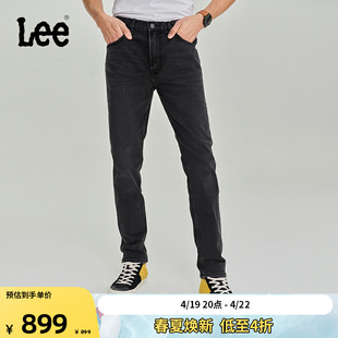 lee商场同款经典多版型，锥形黑色五袋款日常男牛仔裤潮流lmb1007