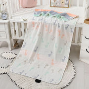 禾声婴儿浴巾6层纱布纯棉新生儿浴巾，超柔软中大童盖毯空调房宝宝