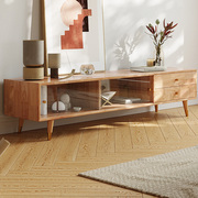 千初家具实木北欧极简轻奢电视柜，茶几组合简约现代客厅柜小户型