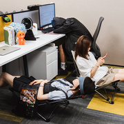 便携椅子办公室午休躺椅办公午睡单人折叠午睡椅便携式折叠床