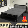 简易折叠床家用成人铁床1米2双人单人床出租房临时硬板小床钢丝床