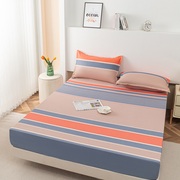 床笠夏季升级薄款条纹格子，防尘防滑床垫保护罩