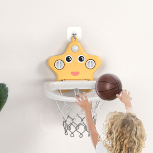 儿童篮球架可升降室内宝宝，球筐球类运动玩具家用挂壁式吸盘篮球架