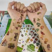 植物大战僵尸2纹身贴儿童卡通可爱豌豆男女孩6岁益智防水贴纸玩具