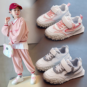 女童运动鞋2-10岁韩版6儿童，百搭透气休闲鞋，3男童老爹鞋4皮面8
