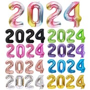2024龙年数字铝箔气球元旦新年16寸数字学校公司年会装饰字母气球