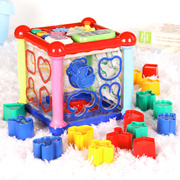 Toyroyal皇室玩具六面盒早教形状配对积木益智多面体9月+2岁盒子