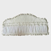 纯白实木欧式弧形特大软包 水晶绒床头套床头罩多色可选