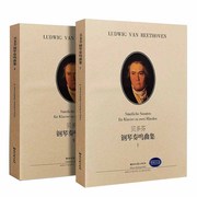 当当网正版书籍全套2册贝多芬钢琴奏鸣曲集12册贝多芬钢琴基础练习曲，教程书籍湖南文艺出版社贝多芬奏鸣曲钢琴曲集教材教程