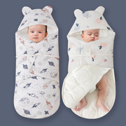 新生婴儿抱被防惊跳睡袋，襁褓秋冬纯棉，厚款包被初生宝宝外出用品