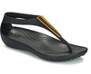 crocs/卡洛驰女凉鞋柔软夏季夹趾金色镶嵌平跟百搭205146