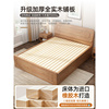 实木高箱床橡胶木家用1.8米双人床1.2m1.5米单人床气压收纳储