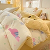 纯棉四件套100%全棉床单床笠被套被罩宿舍卡通儿童床上用品三件套