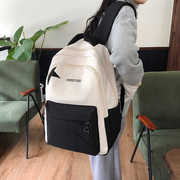 小众设计感星星双肩包女日系复古旅行背包通勤电脑包少女学生书包