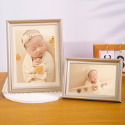 照片定制摆台小朋友相框儿童婴儿像框7寸带打印相片a4高级感轻奢